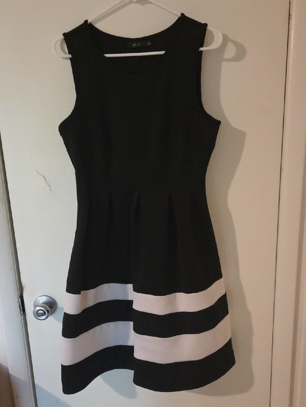APT.9 Black And White Striped Dress